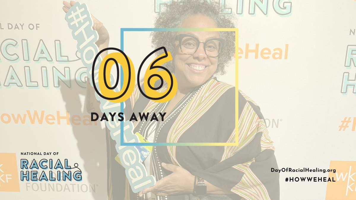WK_Kellogg_Fdn's tweet photo. 📣 6 days until the 7th annual National Day of Racial Healing! Join us as we advance racial healing in our communities and inspire one another to create a more equitable world!
https://t.co/DFQ6IjFuQg

#HowWeHeal https://t.co/6ndPnFU9Lx