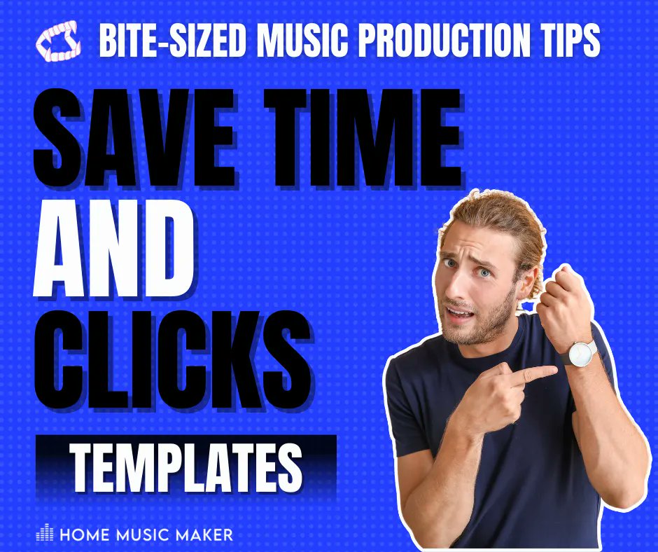HomeMusicMaker's tweet photo. Create Templates In Your DAW

Creating a template for your DAW saves time by not loading up all the aspects of the project you need. You can create multiple templates for different scenarios. 

This is a massive time saver! https://t.co/pjZ9Wi5FxN