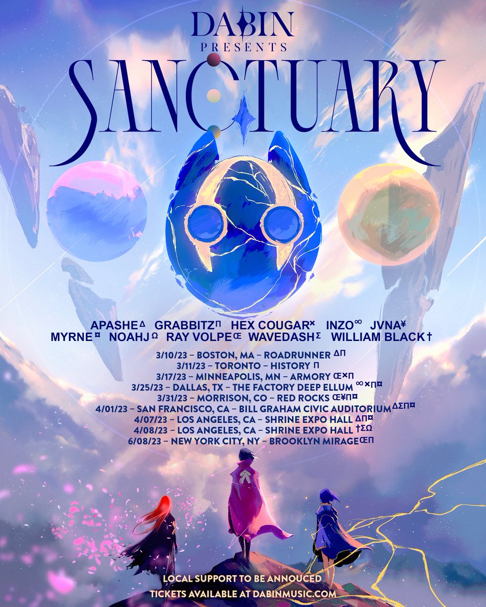 dabinmusic's tweet photo. Presenting SANCTUARY Live at Bill Graham (SF) &amp; TWO nights at Shrine Auditorium (LA) ✨

Also proud to present the absolutely STACKED Sanctuary support lineup! More TBA 🫶🏻

presale begin tmrw at 10am who tf is pulling up!? https://t.co/0I0xWJSgeL
