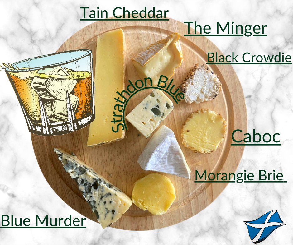 🧀We know it's cheesy, but we think this #Scottish #Cheeseboard by Highland Fine #Cheeses would make a grate selection for a #Rabbie Burns Supper swallowed with some Scottish #Whiskey ( and lots of it ) 🧀 Contact us 📲01563 550008 & add to your order today 🧀 #braeheadfoods