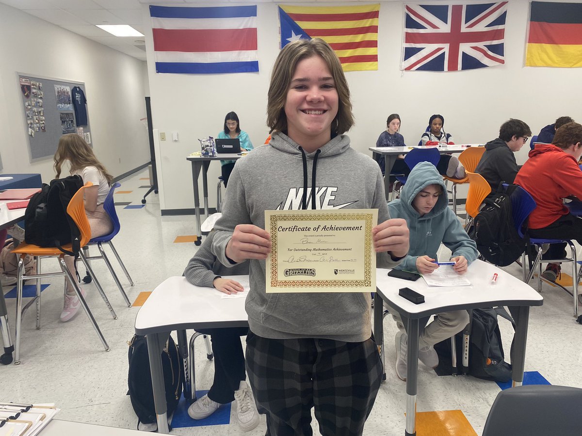 CPurcell_NPHS's tweet photo. Shout out to Blake on being crowned the #MathMVP for Unit 7 in 1st hour geometry! ๐๐ผ
#Celebration #Mathlete https://t.co/9lC6s7iqQM