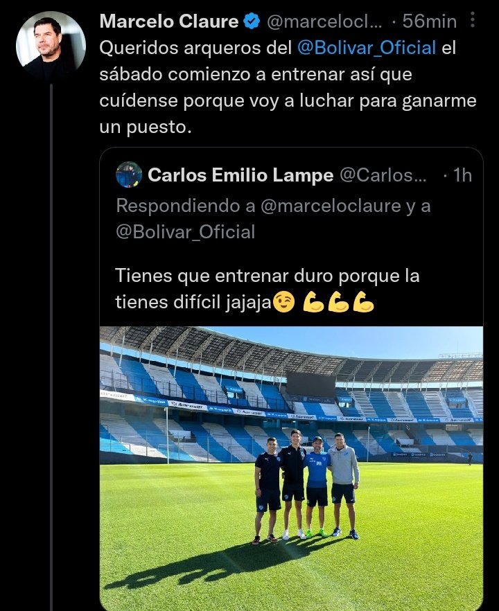 MicrofonAkdmico's tweet photo. #MarceloClaure #BolivarOficial por que me parece que Claure puede ser como Arguello contra el Santos :c https://t.co/H0kob63w7Y