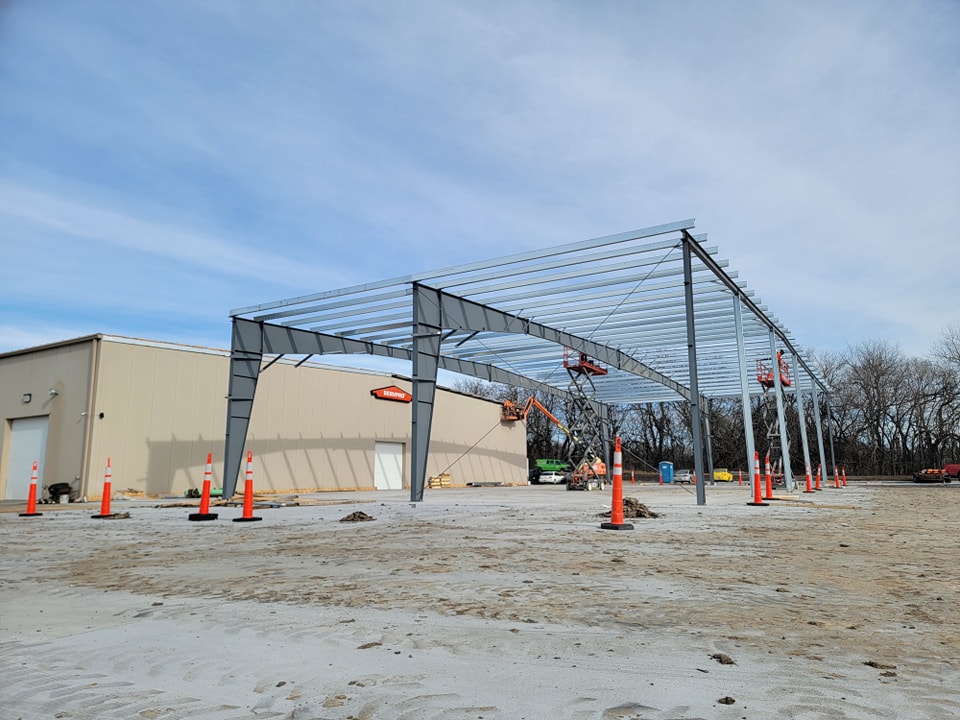 👀 How exciting is this progress on our new addition!?! We can't wait for the expansion to our warehouse to be finished!