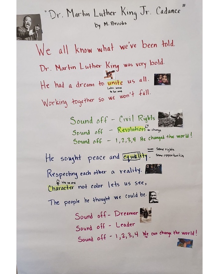 MLK Jr. Day Resource! Swipe to see how to use this processed poem starting from Lesson 1 and layer your ELA lessons to teach the importance of MLK Jr. Day. For access to this Poem &amp; Picture File Cards, look out for the new Blog Post on Begladtraining.com/blog