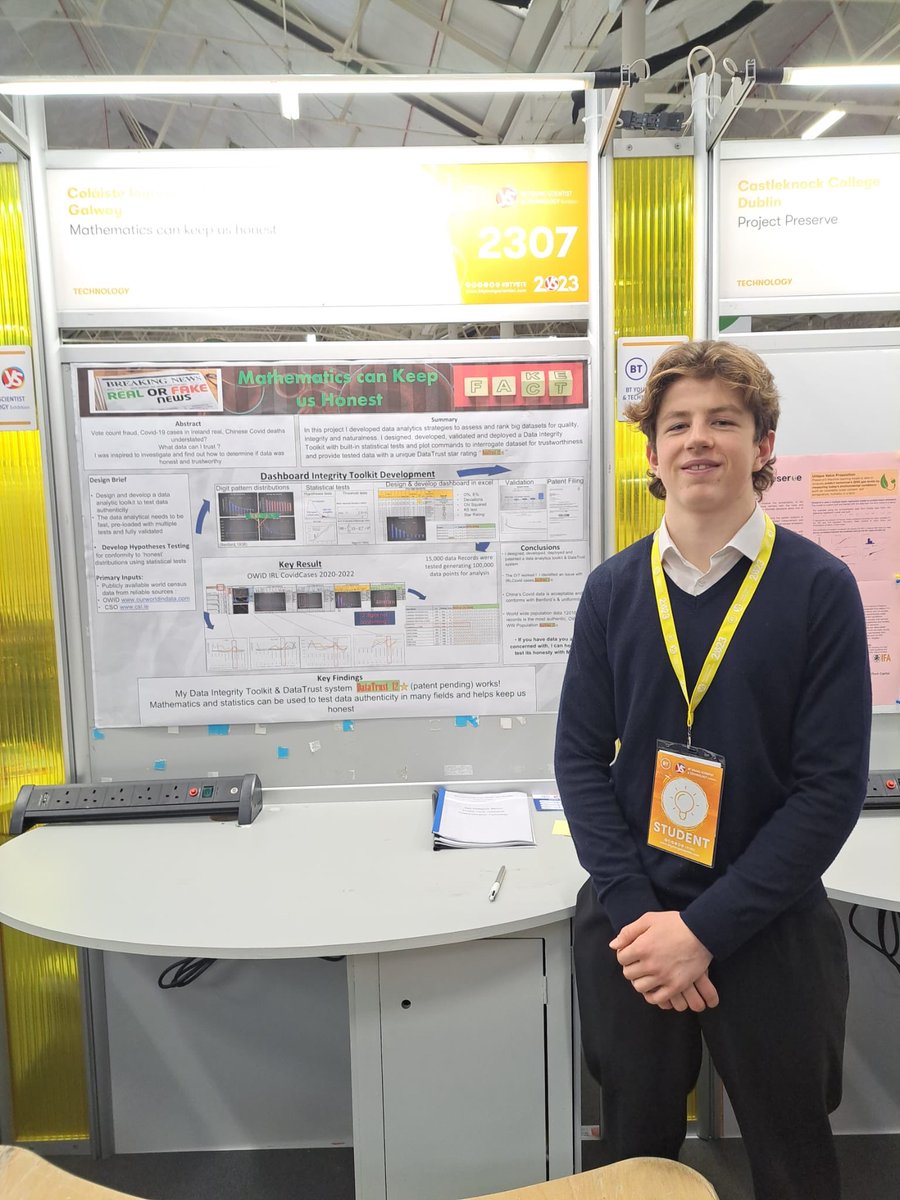 Best of luck to both Jes projects presenting at ⁦@BTYSTE⁩ this week. 

Check out stands 4583 and 2307 at the RDS.

#YoungScientist #STEAMeducation