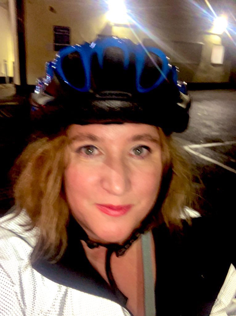 “A lot of women … having gone to the effort of doing their hair and make-up … are not going to spoil it all with active travel, and arrive with helmet hair and oil stains on their louboutins … sure there are some women who don’t mind looking like an explosion in … 1/2