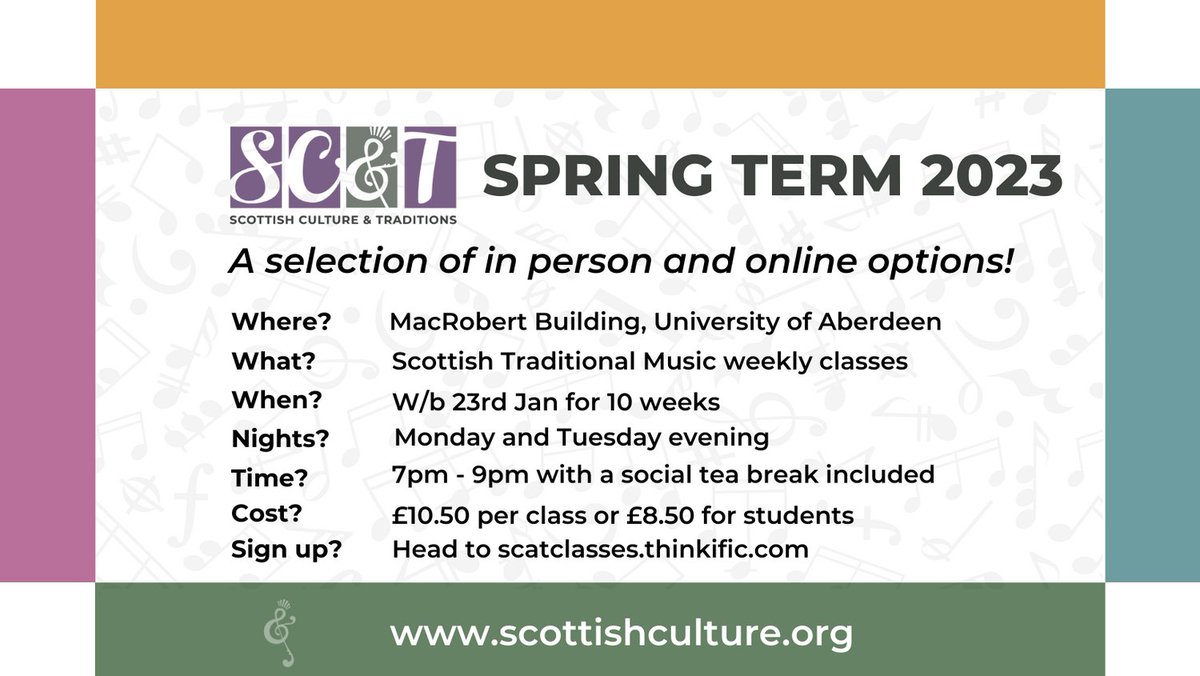 There's still time to sign up for one of our fantastic Spring Term classes. Just visit scatclasses.thinkific.com and choose your course