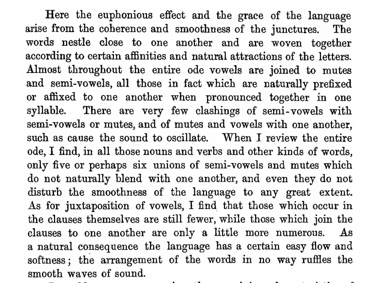 andrewmilward's tweet photo. Dionysius of Halicarnassus discusses the poetic style of Sappho's Ode to Aphrodite: "Here the euphonious effect and the grace of the language arise from the coherence and smoothness of the junctures": https://t.co/9ieEzP2kUD https://t.co/0Bo0dL1I3Q