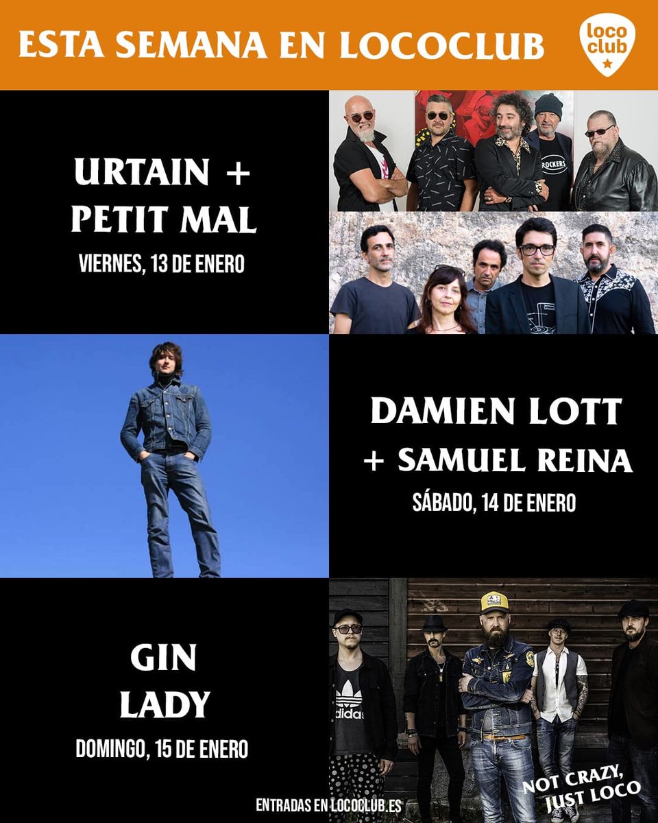 AlquimiaSonoraW's tweet photo. @SALALOCOCLUB nos trae a la banda mallorquina #urtain junto a #petitmal el viernes, la presentación del nuevo trabajo de @DamienLott el sábado y a #ginlady el domingo tarde
Para sus socios es gratis, yo de vosotros no lo dejaba pasar más, lo de haceros socios, claro, 😜 https://t.co/XeUANt21NJ