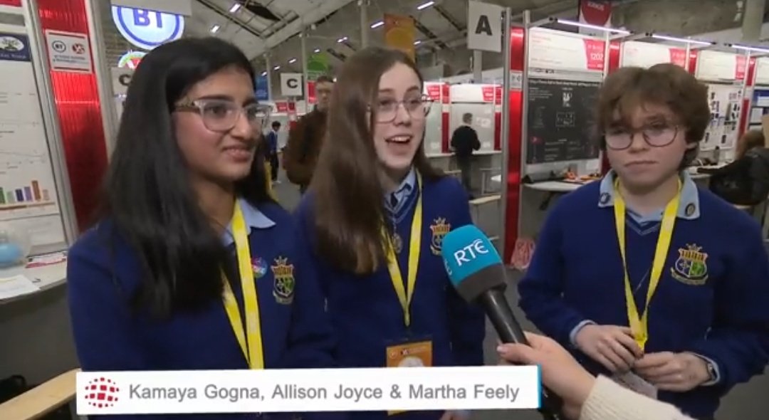 D_Dunne15's tweet image. A great day 1 at @BTYSTE.👏🏼 The @stjosephsrush students enjoyed some amazing @rtenews press coverage 🎥📸. Make sure to keep and eye out for them! @HTeehan @chris_o_connell @ciaranreade @rte @CodingDeptSTJ @BrilliantCFES @ceist1