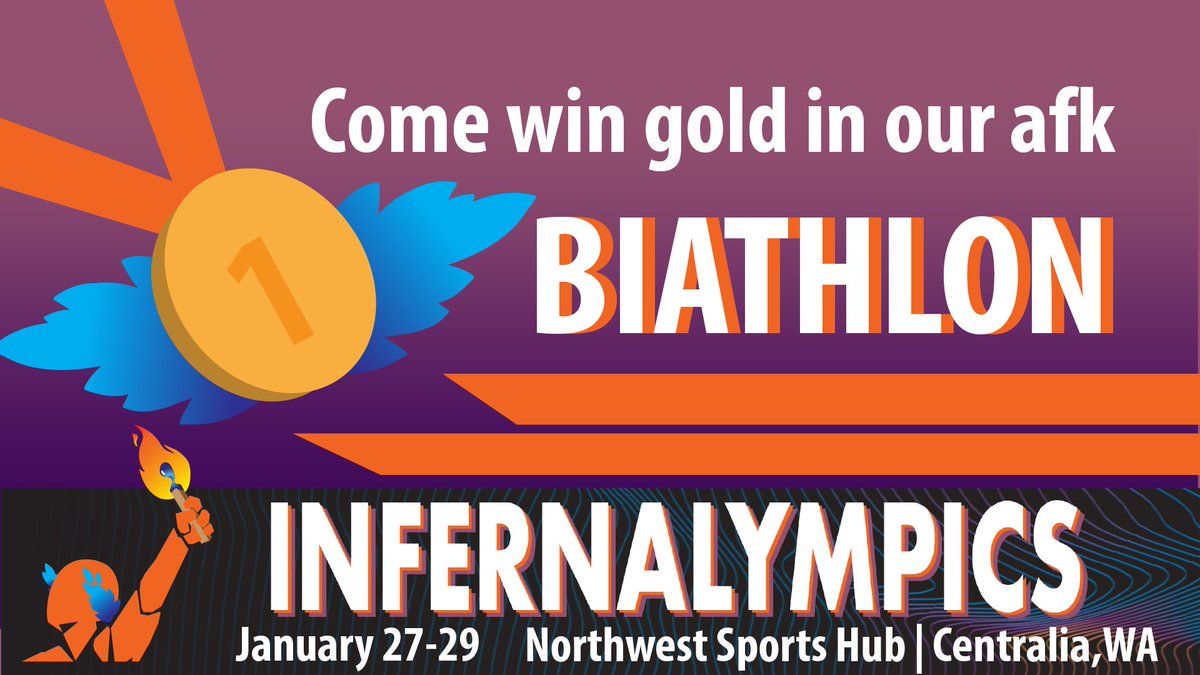LANFESTgames's tweet photo. Take home gold this Inferalympics! Join up for our LAN party Biathlon and make your country ( or at least your gaming buddies) proud! and no physical fitness required!#Lanfest #InfernaLan Register:https://t.co/7ilqR4QawD https://t.co/l2Acj54wWy