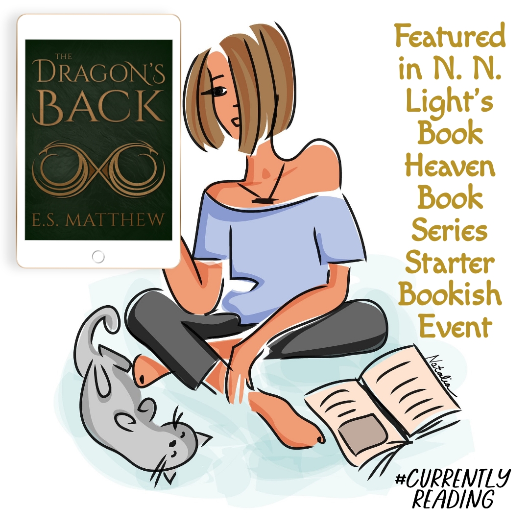 e_s_matthew's tweet photo. I’m so excited to be a part of @NNP_W_Light’s Book Series Starter Bookish Event. Check out all the featured books &amp; enter the giveaway to win a $40 Amazon gift card: https://t.co/BYzNt18KnG #mustread
#bookseries #giveaway Plus, The Dragon's Back is currently on sale for $.99! https://t.co/rroZ9WRM8d