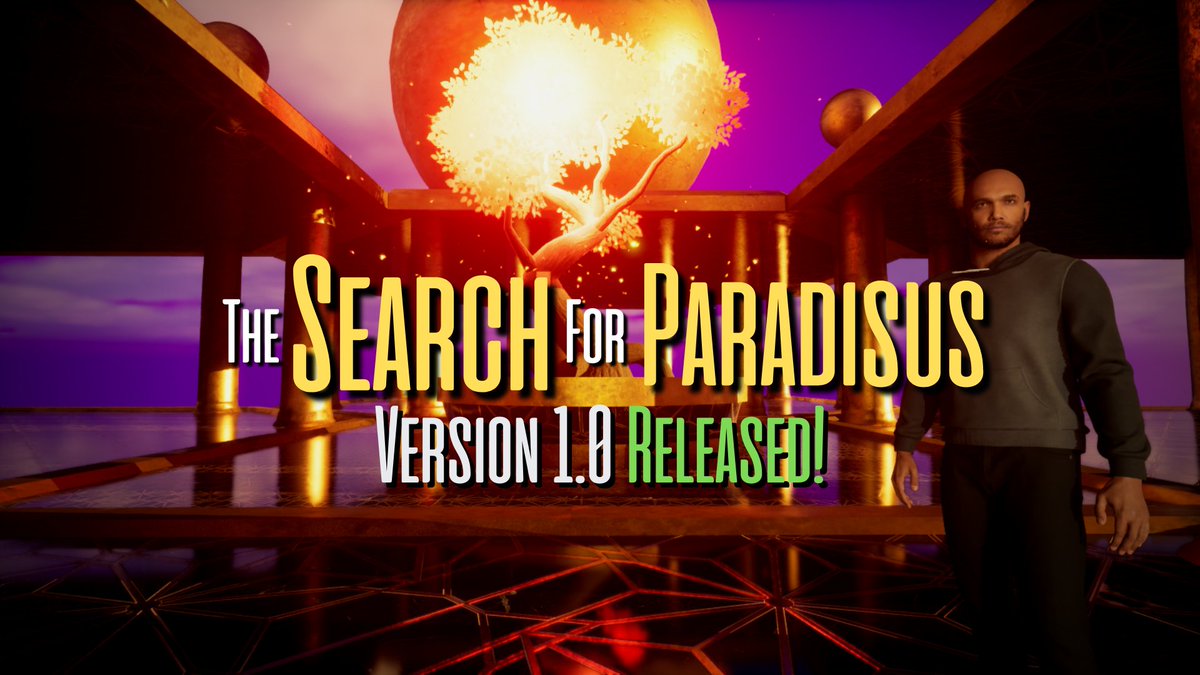 It is with great pride that I launch my first game in its version 1.0!  ✅

The game is on launch offer with 30% off! Only $5.24. The promotion only lasts until the 18th!

 STEAM: store.steampowered.com/app/2176000/Th…

 #thesearchforparadisus #indiegame #gamedev #Steam #indiedev