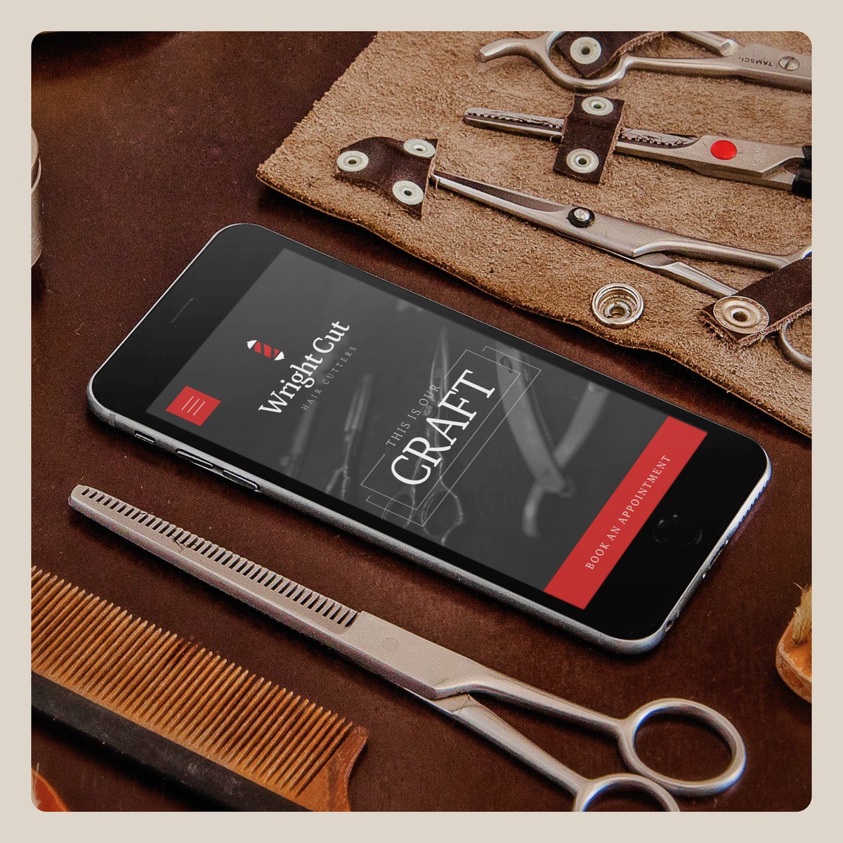 kiwi_creatives's tweet photo. A barber website with class 🤩 💈

Wright Cut Hair Cutters prides itself in their skill and passion for the craft. Their website proudly presents those skills and confidence with fine details, beautiful typography and a hint of art deco style.
#artdeco #artnouveau #webdesigners https://t.co/VZxCxLIVkD