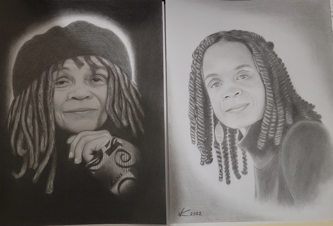 StellaAdlerNY's tweet photo. Kenneth Reams gifted these lifelike renderings of Sonia Sanchez to the studio. Please join us and #Ritual4Return to see more of his remarkable art work and a performance inspired by his writing. 1/12-14. RSVP @ https://t.co/xtxD8gzEHe #FreeKennethReams #Justice @FreeMenMovie https://t.co/fSXafDXR9g