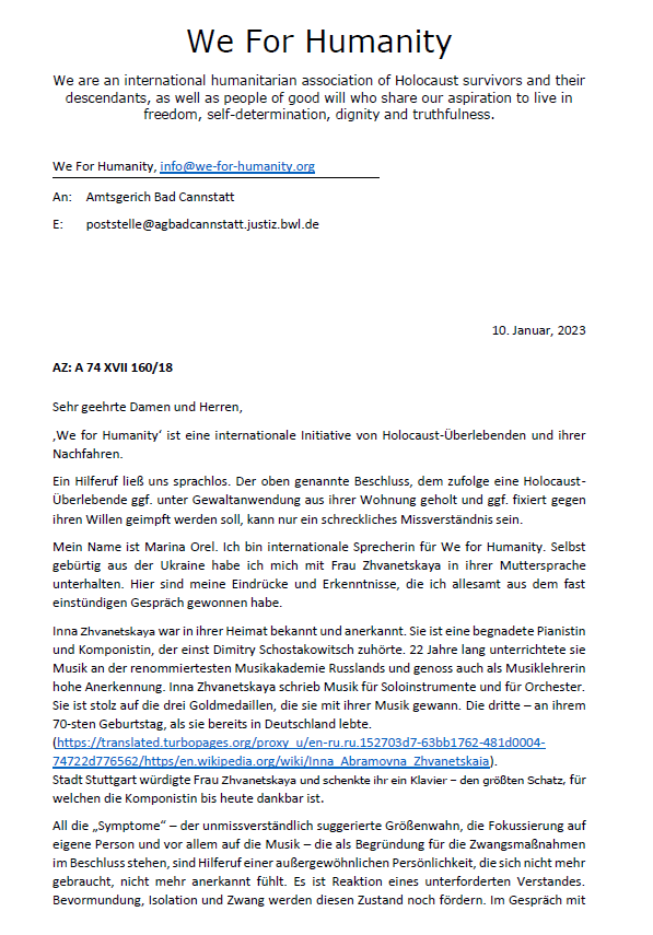 SonguelSunny's tweet photo. Ein zauberhafter Brief von #WeforHumanity der all das bestätigt, was auch in dem Artikel von Report24 steht.
Lest und versteht, wieso wir weiter aktiv bleiben sollten!
#FreeInnaZhvanetskaya https://t.co/OM8hkZ3hlD