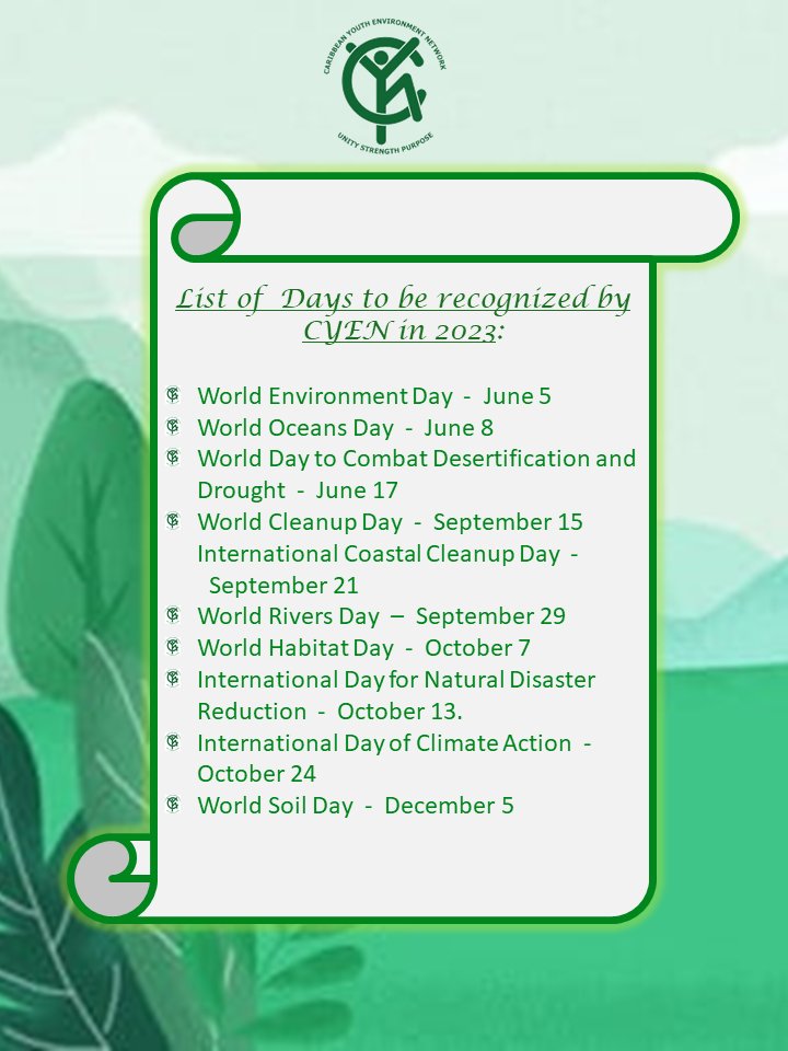 Caribbean Youth Environment Network in Jamaica tweet media