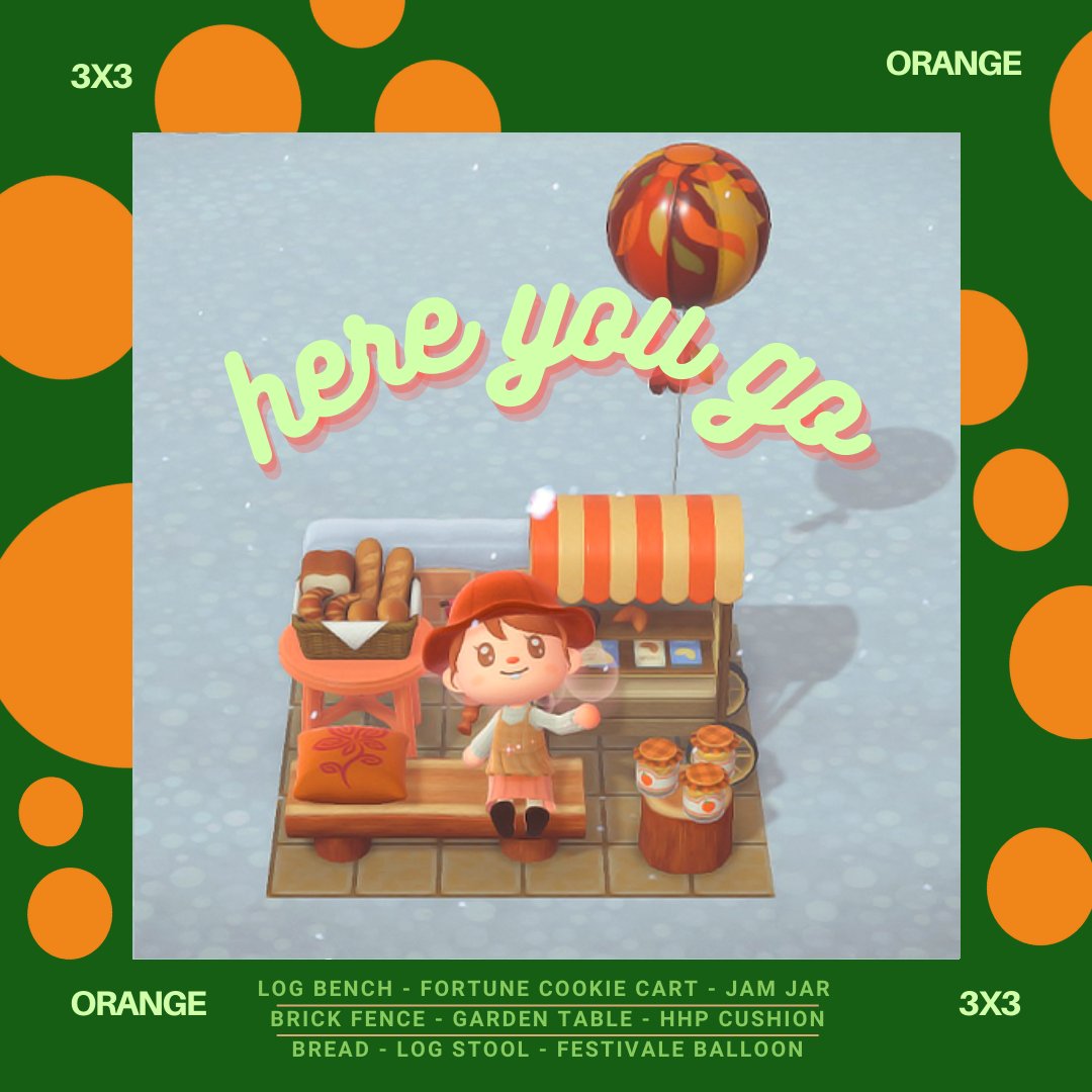 day two! oraaaange 🍊

#ACNH  #ACNHDesigns  #どうぶつの森   #3x3challenge #acnhinspo #AnimalCrossing