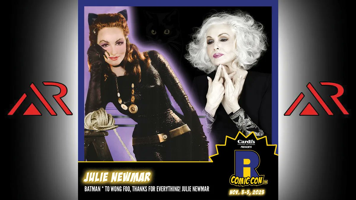 Please welcome Julie Newmar to @ricomiccon, presented by @NIROPE, November 3-5 at the @riconvention & @the_amppvd! To buy tickets, visit our website.

#RICC #ricomiccon #Providence #RhodeIsland #rhodeislandcomiccon #biggestShowinTheSmallestState @GoProvidence @comicconbyar