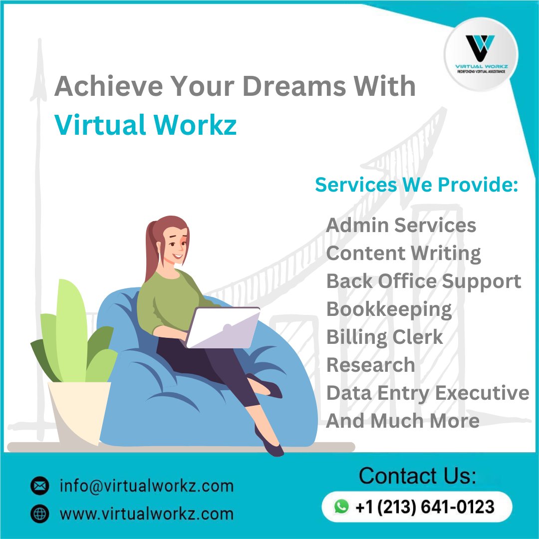 virtual_workz's tweet image. Your Achievement is the result of your smart work. Keep your Goals high and your Dreams Bigger.
Virtual Workz and its expert services by your side there is no room for fear or stress.

#dreambigger #achieveyourgoals #achieveyourdreams #virtualassistant #virtualassistantservices