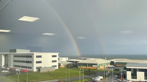 What a lovely, productive and insightful day today, a great meeting with the incredible Jo Heaton and the team at @NorthernLLT💫 I was even greeted by a beautiful rainbow 🌈. #schoolmarketing #MATwebsites #TrustWebsites #itchyrobot