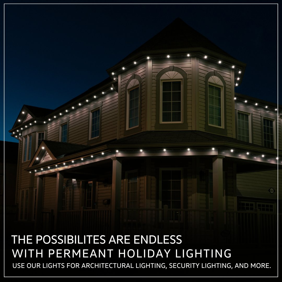 The possibilities are endless with a Celebright system! Each individual bulb within the Celebright lighting system can be controlled and customized, creating a unique potlight effect that allows you to illuminate your property and offer safety and security while you're away.