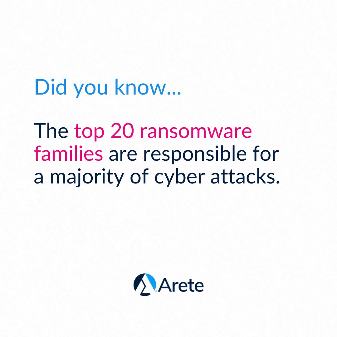 Arete_Advisors's tweet photo. By focusing your defenses on specific types of threats, you can greatly reduce your risk of falling victim to a ransomware attack. Discover more insights on the cyber insurance market and stay protected and informed: https://t.co/dNKMyy3Wcn  
#cyberinsurance #infosec https://t.co/RxXuvULA3k