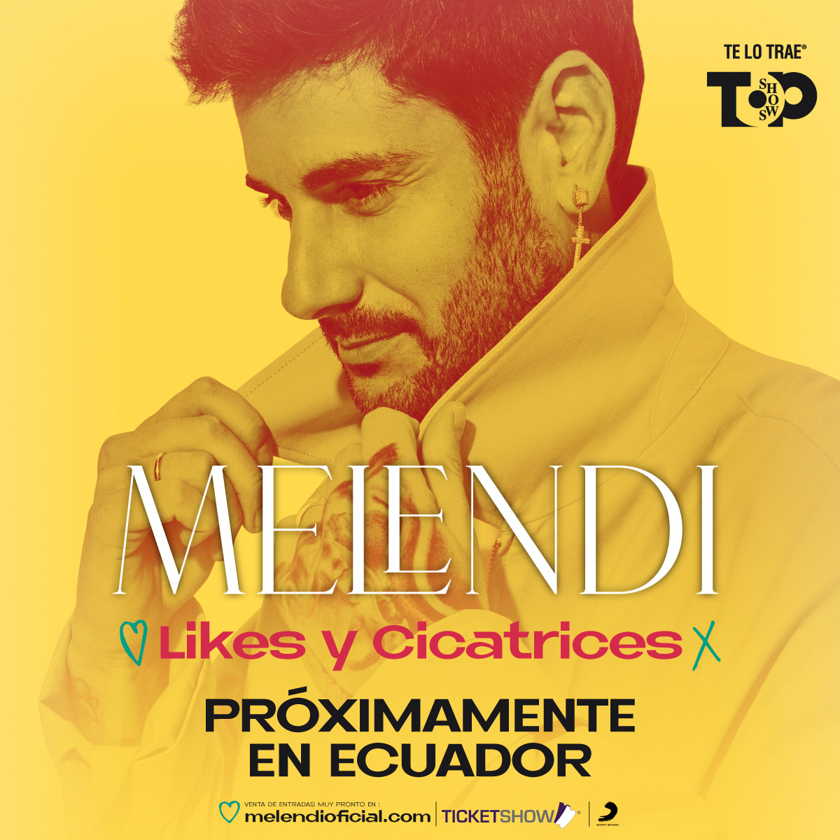 Ticketshow's tweet photo. ¿Están listos? 
¡Confirmado Melendi en Ecuador! 
El espectacular cantautor español, favorito de todos viene para presentarnos en vivo su nueva gira “Likes y cicatrices”. 

Conciertos llenos de emociones,  buena música y mucha energía como solo lo sabe hacer #Melendi 🙌🏻 https://t.co/PWEugSKB44