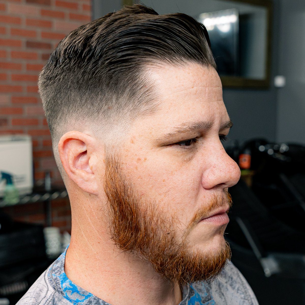 houseofshaves's tweet image. Fresh combover and fade by Sam. See the video on how to do this haircut on our YouTube channel #combover #comboverfade #fadehaircut #haircut #hairstyle