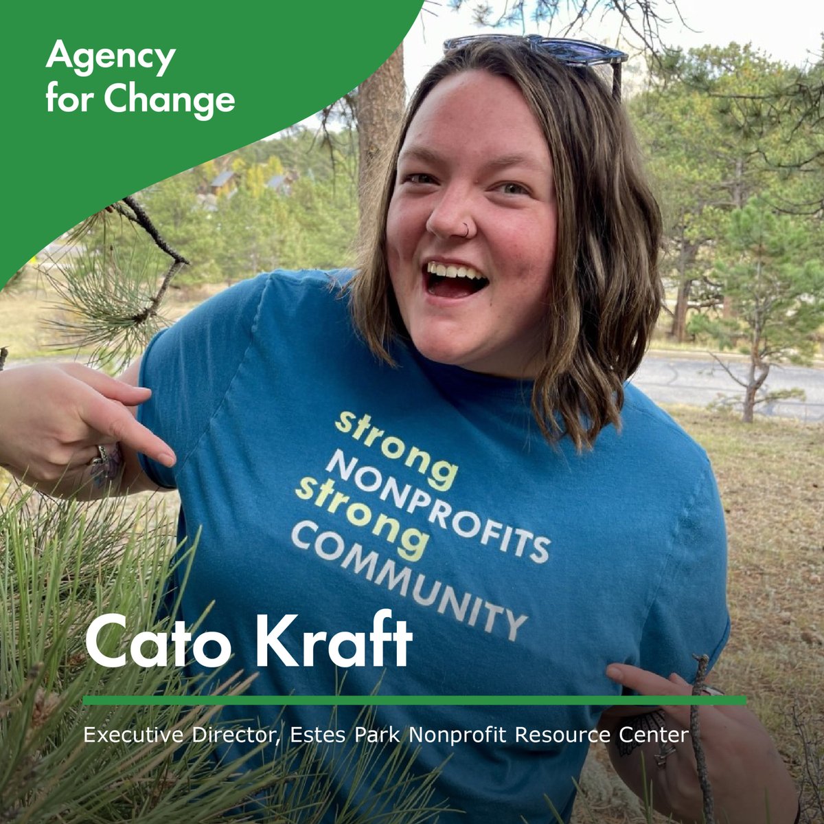 🏔️ #EstesPark, Colorado is well-known as a tourist destination. Meet the woman using that status to strengthen nonprofits in her hometown and elevate their impact: Cato Kraft, of Estes Park Nonprofit Resource Center.

Full episode, available now: bit.ly/3jV2h2k