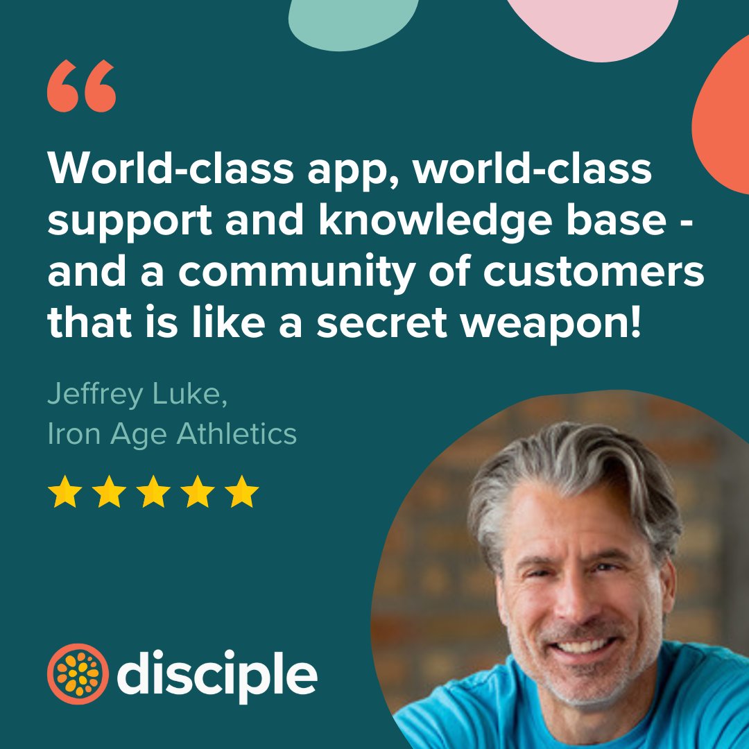 Supercharge your community with Disciple:

✅ Community app software on iOS, Android and web
✅ World-class support from community experts
✅ An extraordinary support community of community hosts on the same journey 

bit.ly/3XFmXKj