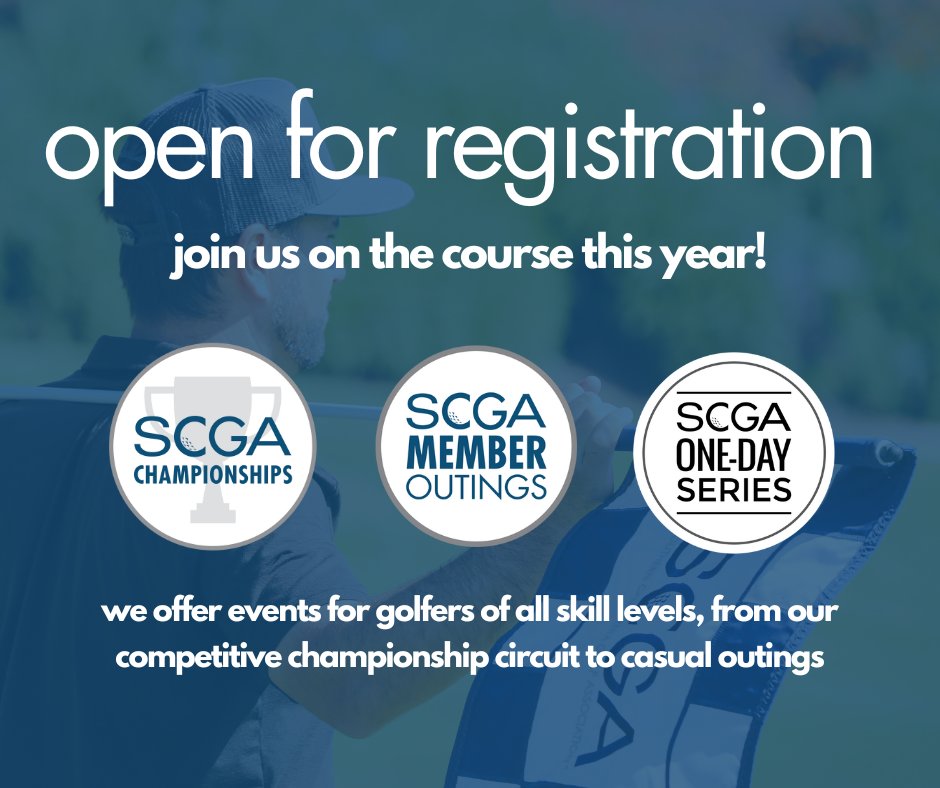 Registration is officially open for our 2023 slate of events! There's something out there for everyone, take a look 👇️

Register: scga.org/tournaments/ch…