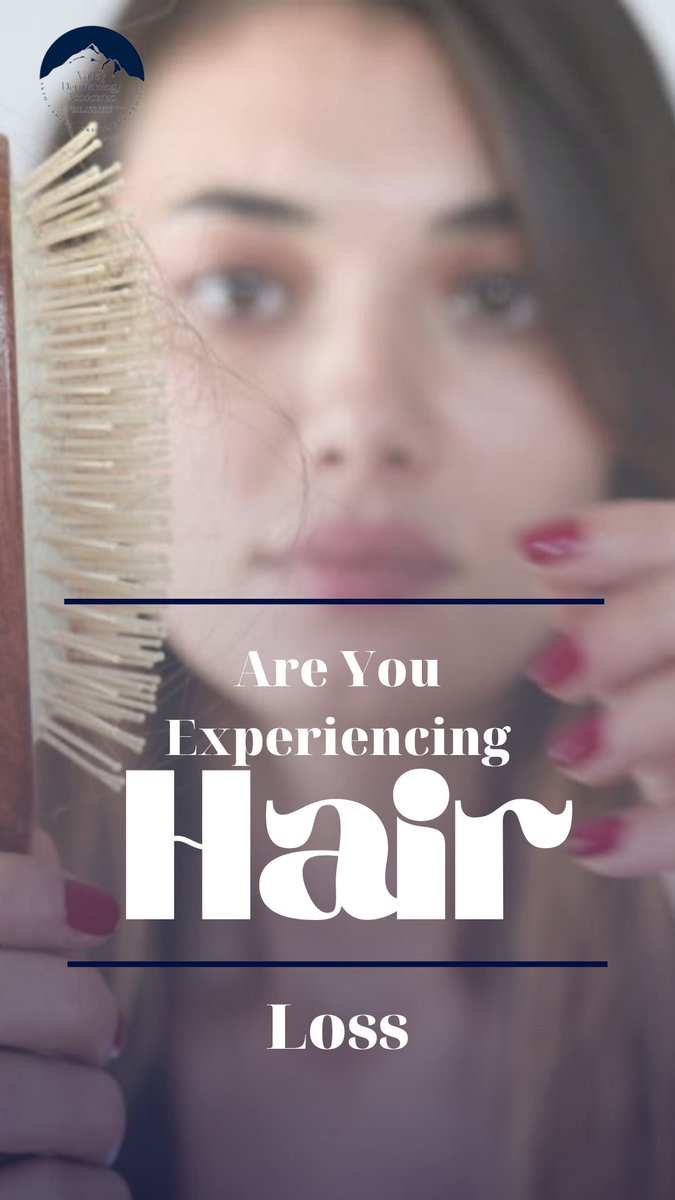 ValleyDerm's tweet photo. Are you losing more hair than usual? Your dermatologist should be the first place you go for hair loss treatment and diagnosis.

Talk to your dermatologist if you observe hair loss, as it could be an underlying medical condition.

https://t.co/WvF8P6R7AR

#hairloss #hairlosstips https://t.co/dN1P0xlpEP