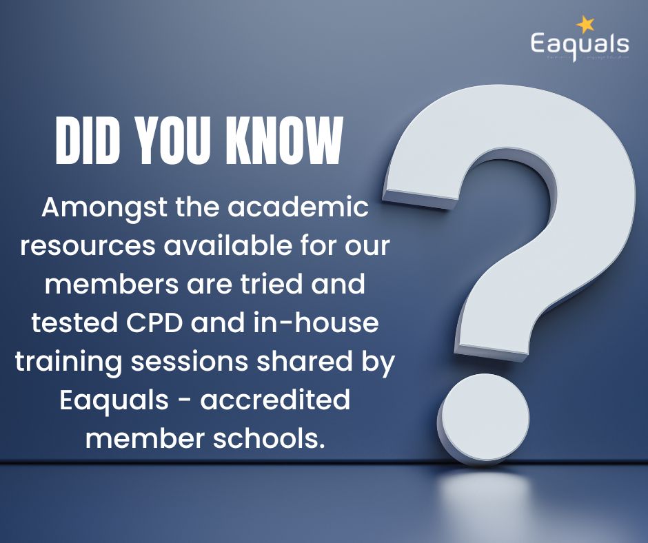 Eaquals's tweet photo. Being part of the #Eaqualsnetwork enables access to an array of resources. Have you used any? Leave your comments below and let us know the result ๐
#didyouknow #faq #accreditedmembers #professionaldevelopment #teachertraining https://t.co/FUycyfdsrg