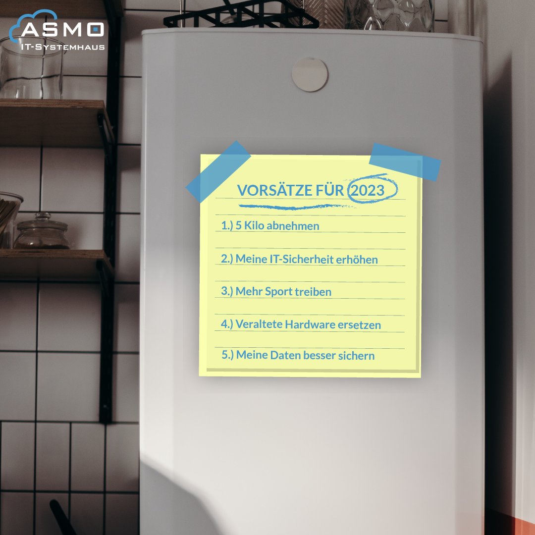 Sehen so Ihre Jahres Vorsätze aus? 
Bei Sport können wir Ihnen vielleicht nicht helfen aber bei dem Rest sind wir absolut Ihre Experten! 
Noch heute informieren: asmoit.de/kontakt/
#asmoit #2023 #newyear