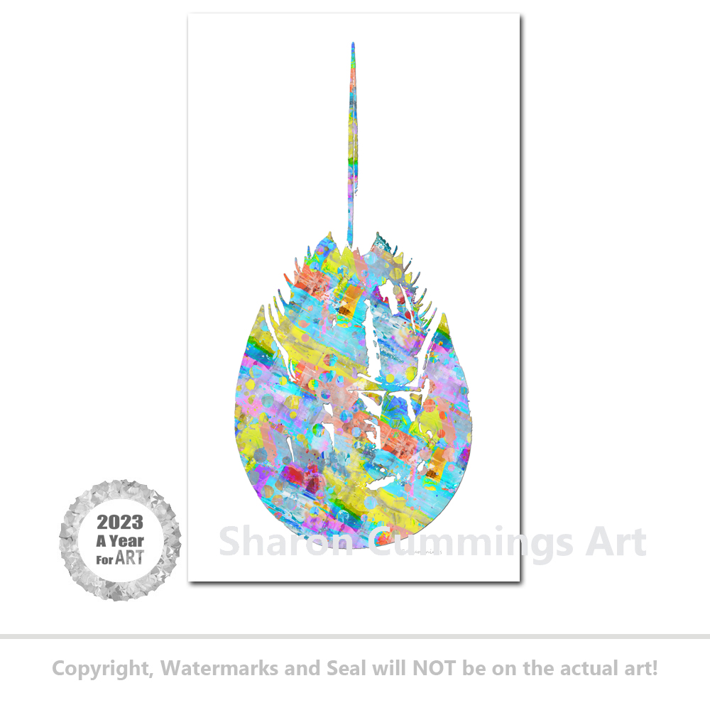 Colorful Horseshoe Crab - HERE:  fineartamerica.com/featured/color… #art #colorful #horseshoecrab #crab #crabs #beach #beaches #beachlife #beachvibes #beachday #Tropical #coastal #AYearForArt #homedecor #interiorstyling