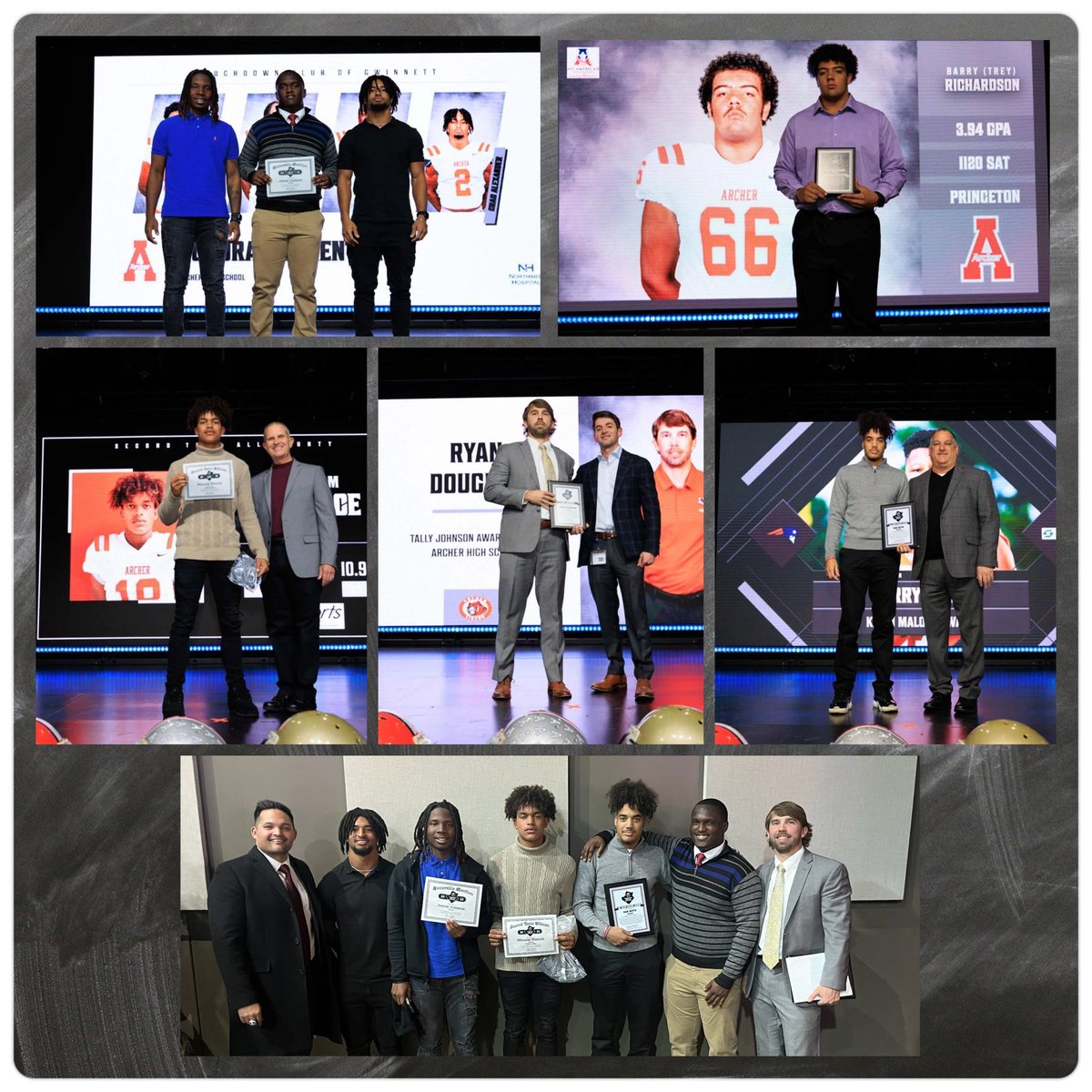 Archer Tigers Football (@archertigersfb) on Twitter photo Congratulations to these 🐅’s on their post season 🅰️wards‼️
<a href="/_Coach_Williams/">Dante Williams</a> <a href="/WWallace2023/">WilliamWallace2023</a> <a href="/BarryTreyRicha1/">Barry “Trey” Richardson III</a> <a href="/justinjohnsonQB/">Justin Johnson</a> <a href="/ChadAlexanderJr/">Chad Alexander Jr</a> <a href="/Khamari_small56/">Khamari Small</a> <a href="/SRwibuka/">Sammuel Rwibuka</a> <a href="/VanDaleNute/">VanDale “Diesel” Nute</a> @coachryandoug <a href="/PerronJr2023/">Perron Rogers Jr (Pj)</a> Congratulations to these 🐅’s on their post season 🅰️wards‼️
<a href="/_Coach_Williams/">Dante Williams</a> <a href="/WWallace2023/">WilliamWallace2023</a> <a href="/BarryTreyRicha1/">Barry “Trey” Richardson III</a> <a href="/justinjohnsonQB/">Justin Johnson</a> <a href="/ChadAlexanderJr/">Chad Alexander Jr</a> <a href="/Khamari_small56/">Khamari Small</a> <a href="/SRwibuka/">Sammuel Rwibuka</a> <a href="/VanDaleNute/">VanDale “Diesel” Nute</a> @coachryandoug <a href="/PerronJr2023/">Perron Rogers Jr (Pj)</a>