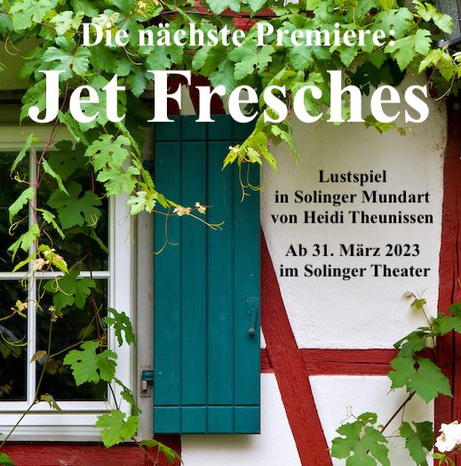 Ja, wir können auch Mundart😇 theater-solingen.de