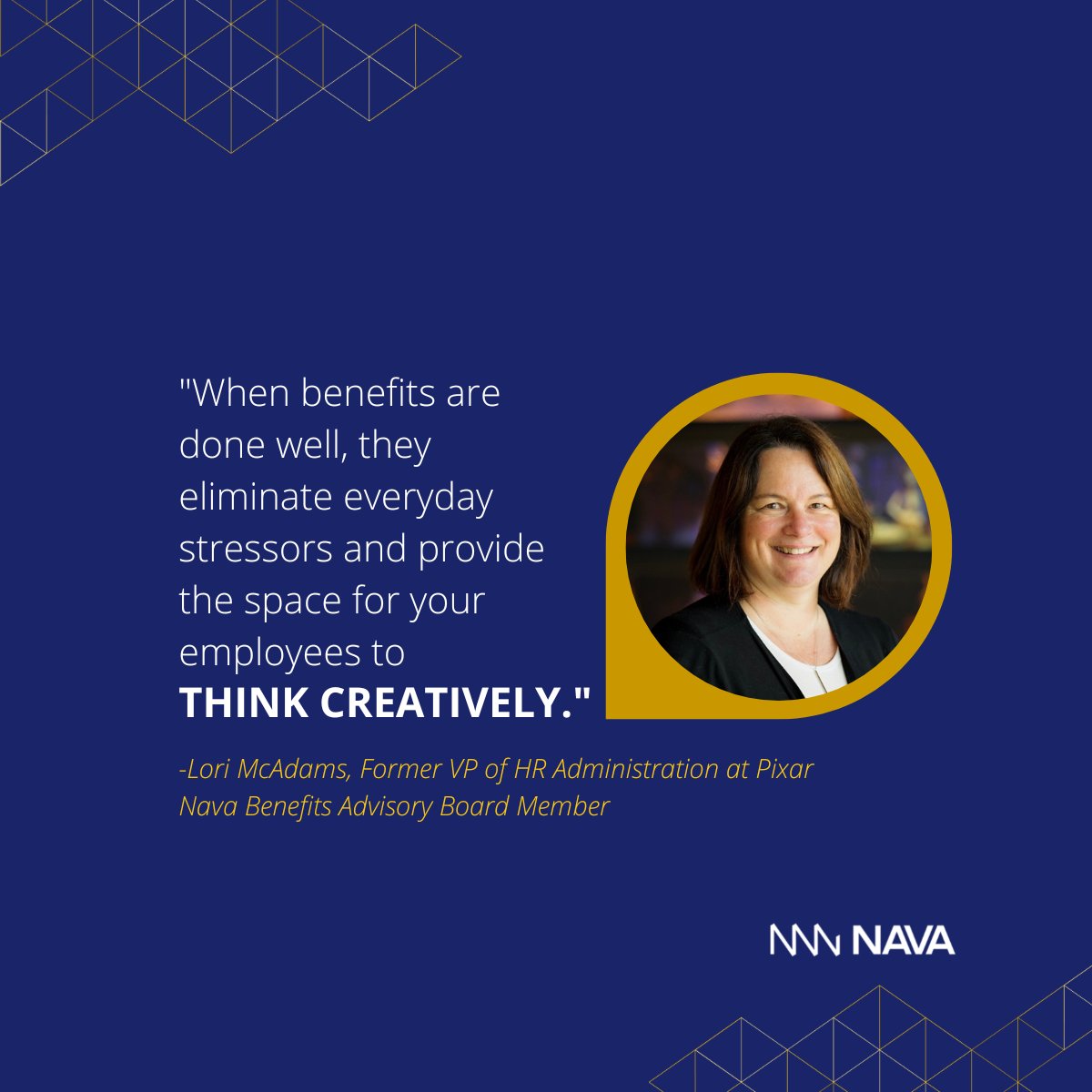 The Nava Benefits Advisory Board has added three new experts!

Please join us in welcoming Lori McAdams, Sara Richards, and Dawn Sharifan to the Advisory Board — and catch them in the #NavaHRCommunity connecting with HR pros across the country.
Learn more: bit.ly/3GxdwFC