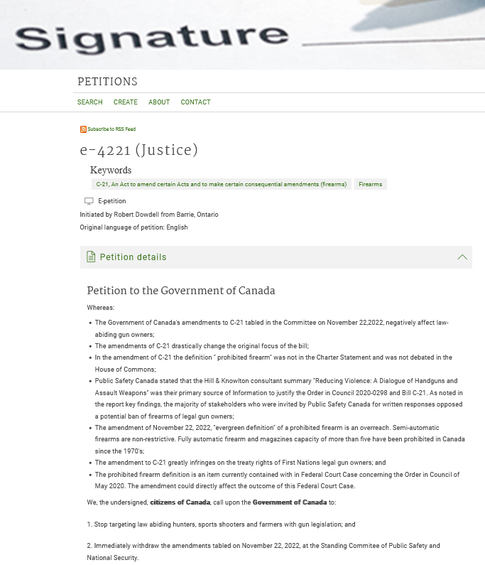 ArmyNavyHFX's tweet photo. Official e-petition #e4221, sponsored by @JohnBrassardCPC, against the amendment presented in Parliamentary Committee for #C21 that looks to prohibit 1000s more makes &amp; models of firearms in Canada https://t.co/z8sV0HyabT #Halifax #ArmyNavyStore #ECCFA https://t.co/oaKjDM5ajk