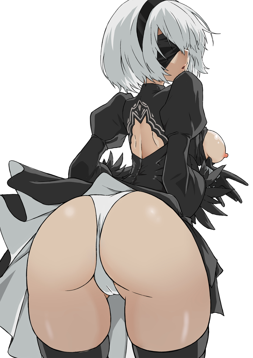 ヨルハ二号B型 「[R-18] 2B # #ヨルハ二号B型 #2B #ニーアオートマタ  」|左のイラスト