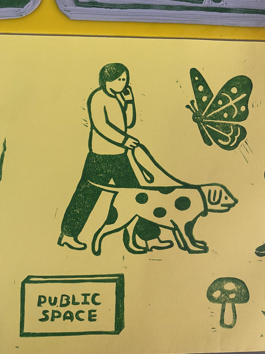 BananaBlahBlahh's tweet image. Polka dog 🐶⚫️

#BlahblahLinocut #Linocut #handprinted