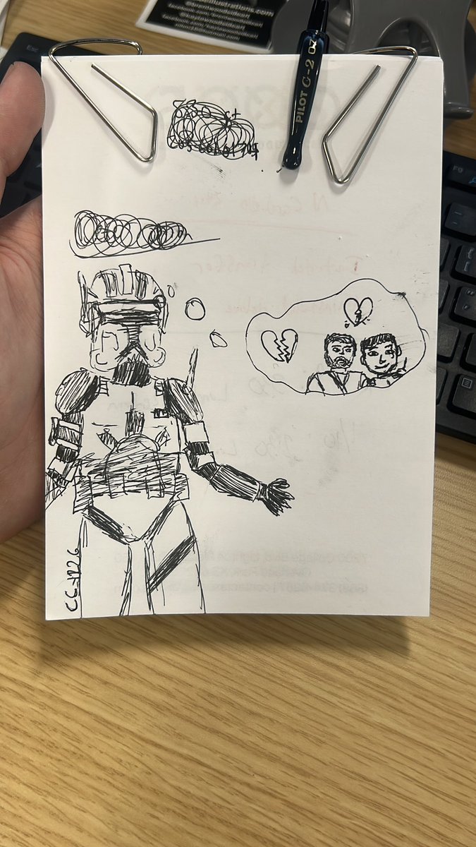 Red5Pod's tweet photo. Bad Batch Spoilers//
.
.
.
.
Cody during the entirety of the episode https://t.co/Vg3CU5GzmT