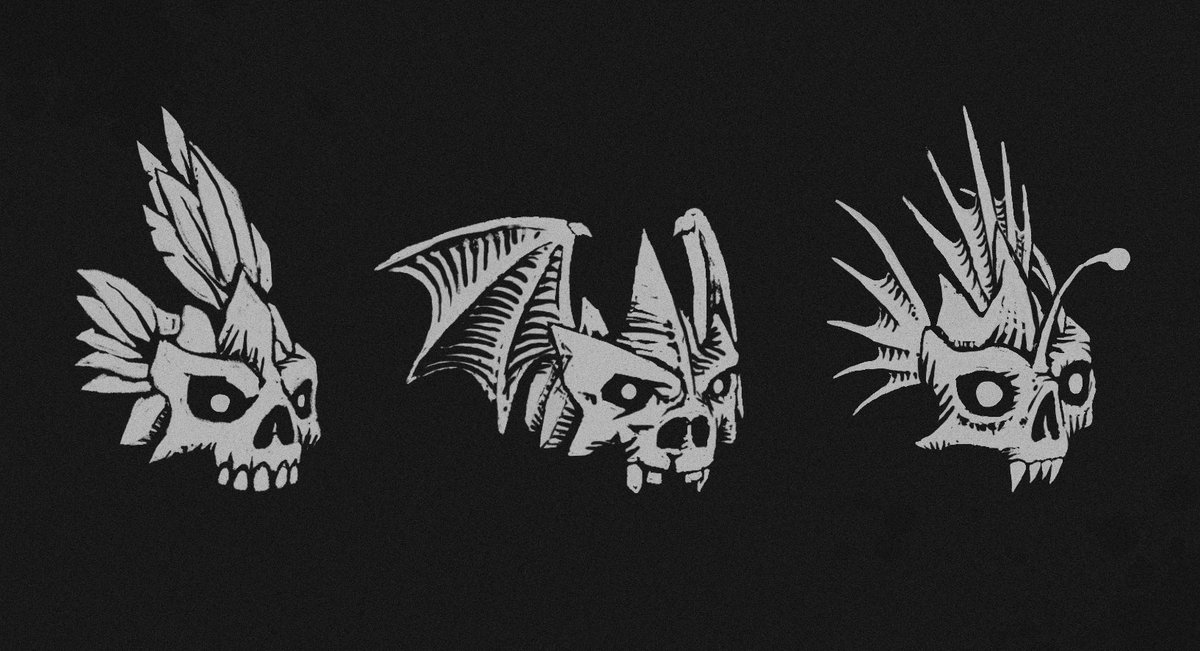 itatake's tweet photo. What are these?

#klootarena #itatake #game #emblem #battlemask #skull #mask https://t.co/jVgi904c04