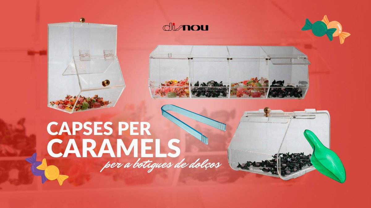 Disnoual6's tweet photo. A #Disnou fabriquem una gran varietat de productes ✅

🍭 Us mostrem distintes #capses per #caramels que oferim, tant individuals com amb compartiments per per #dolços🍬

Per més informació contacteu amb nosaltres☎️

#CastellarDelValles #metacrilat #metacrilato #caramelera https://t.co/8Wyb6zsSML