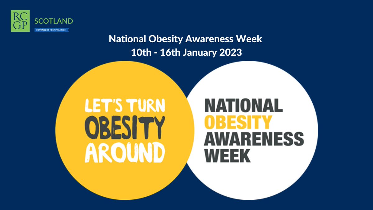 RCGP have free courses for #NationalObesityAwarenessWeek Child and adolescent obesity➡️bit.ly/3VQrSHe Management of obesity and overweight➡️bit.ly/3XUdDTH Obesity and COVID-19➡️bit.ly/3iFKH1A Practicalities of obesity management➡️bit.ly/3VY4GHd
