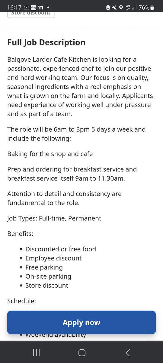 Is there any chefs out there looking for new challenge, no nights, bit of baking then doing breakfast, starting 6am till 3pm ish. Any retweets very welcome