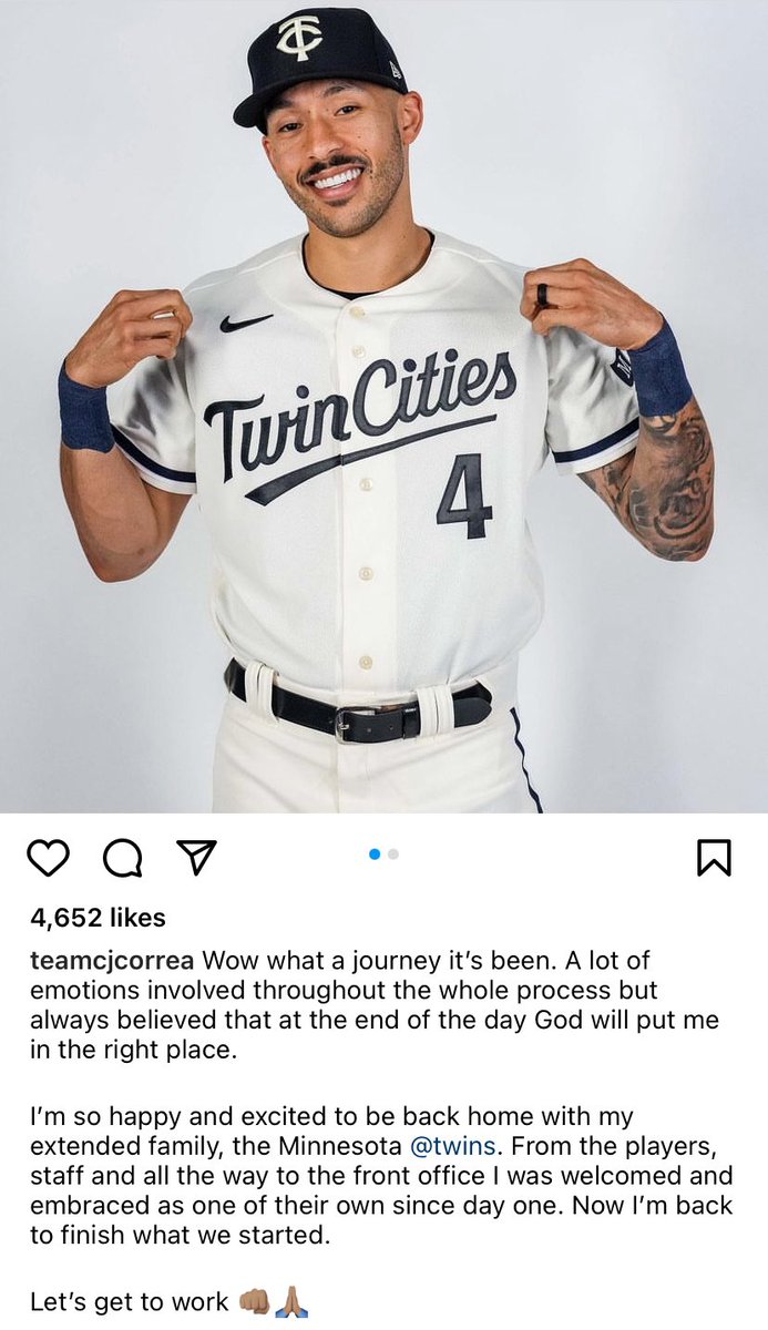 Carlos Correa is ready to finish what he started in Minnesota