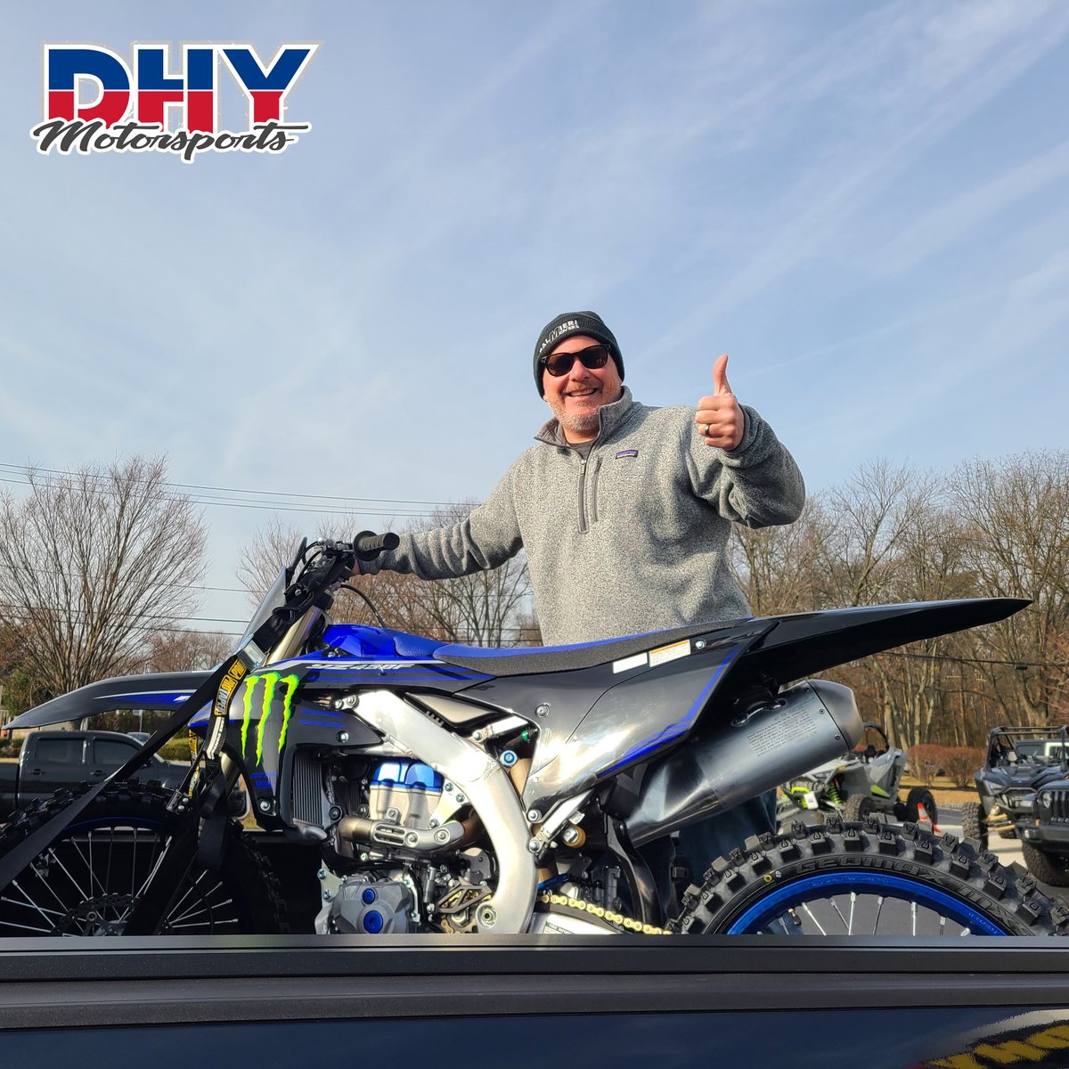 DHYNJ's tweet image. Congratulations to Robert on purchasing his new 2023 #Yamaha #YZF450! This newly redesigned MX bike is at the top of its class! We hope you love it and thanks for choosing #DHYMotorsports as your dealer. #dhynj #mynewride #clickthelpmewinagiftcard 

Sales Rep: Bill Funck