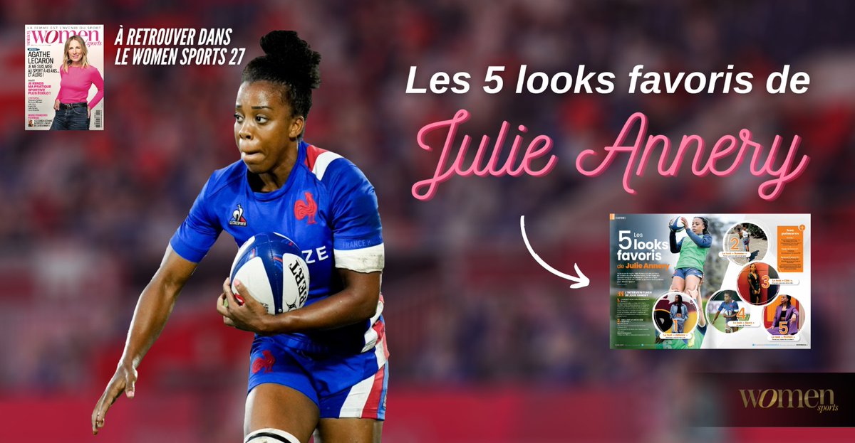 WomenSports_fr's tweet photo. Julie Annery est dans le nouveau #WOMENSPORTS 🤩 Aussi à l'aise sur la pelouse 🏉 que dans le monde de la mode 🎀 la jeune femme nous propose ses 5 looks favoris. Article à lire dans le #WS27 😍➡️https://t.co/BHreJNIaVf https://t.co/MaftrjBQBh
